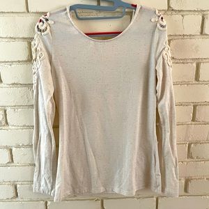 Pins and Needles Long Sleeve Lace Top
